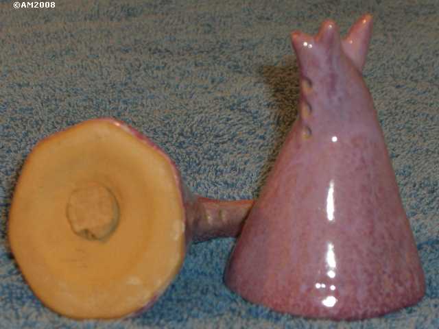 Teepee shakers glazed red bud